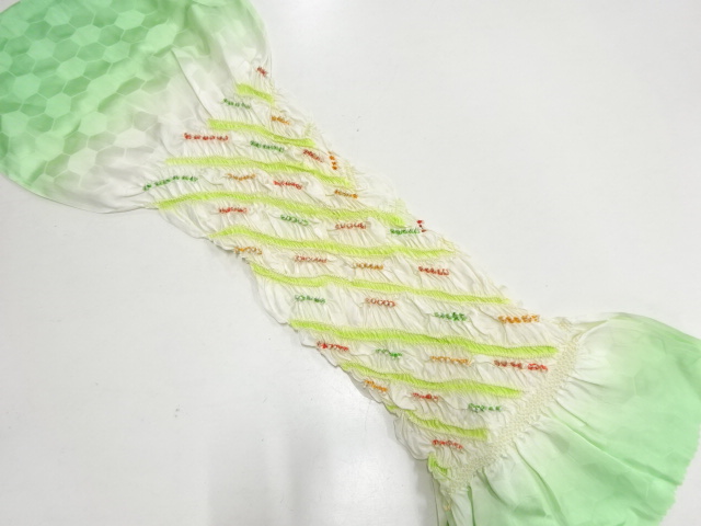 正絹　絞り　帯揚げ